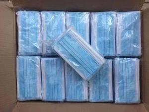 China 3-ply Surgical Mask Anti-virus color blue disposable earloop factory