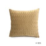 Nondisposable Soft Texture Polychrome Wrinkled Eight Character Cushion Pillow