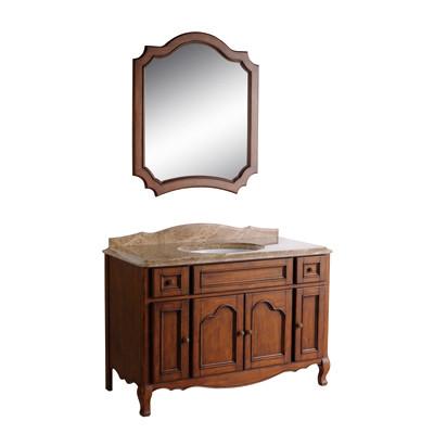 Europe Oak solid wood vanity,Single basin bathroom cabinet,Floor mounted