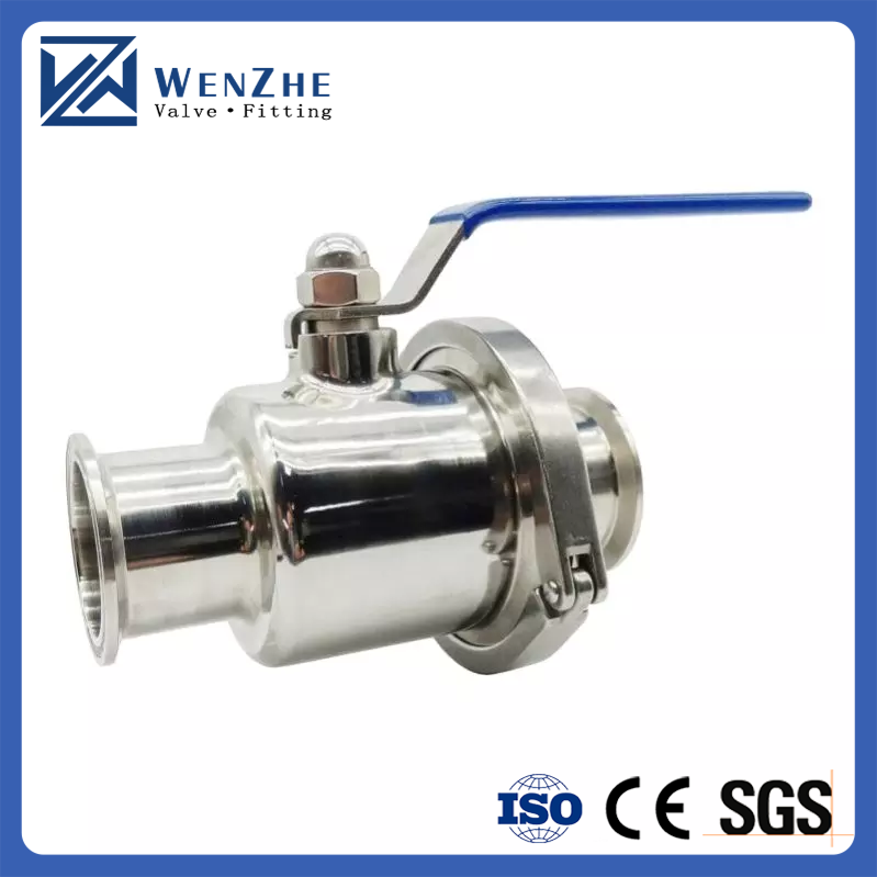 SS304L/SS316 Sanitary Stainless Steel Non Retention Ball Valve With Clamp for Benefit