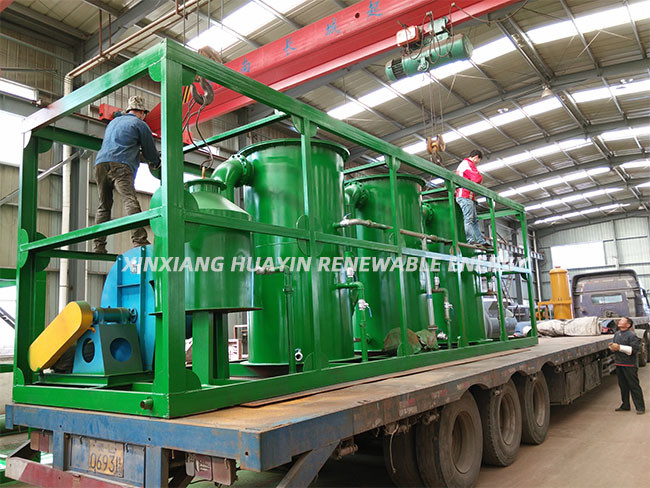 ISO Huayin pyrolysis oil from plastic waste Vacuum In India