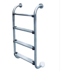 China 4 Steps 1.0mm Stainless Steel Swimming Pool Ladder factory