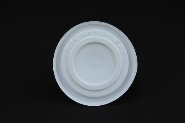 COFFEE TEA WHITE PET LID / COVER, FOR COFFEE CUP, PLASTIC CUP, PET / PS MATERIAL