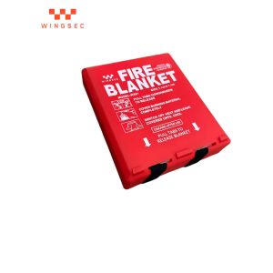 China 110x110cm Fiberglass Home Fire Blankets BSI Fire Suppression Blanket on sale