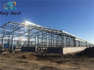 China Prefabricated Portal Galvanized Steel Structure Cowshed Warehouse factory