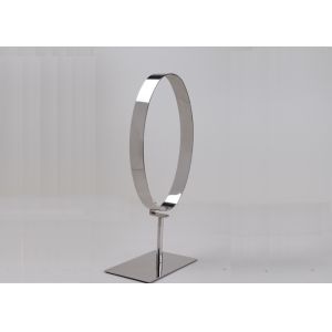 Mirror Finished Stainless Steel Metal Belt Display Stand / Belt Display Hanger