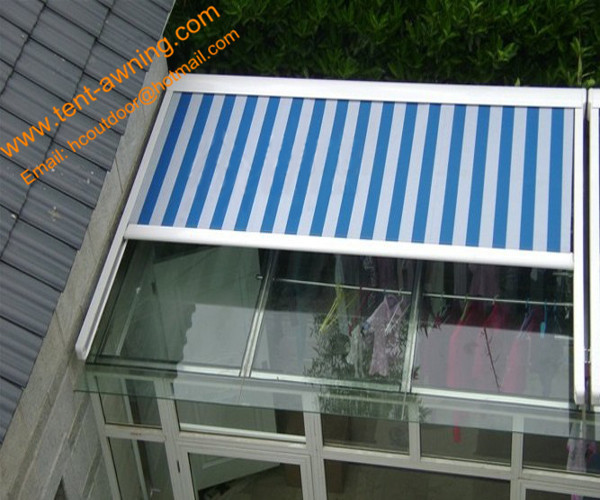 China Customized Retractable Sunshade Motorized  Roof Awning for Conservatory factory