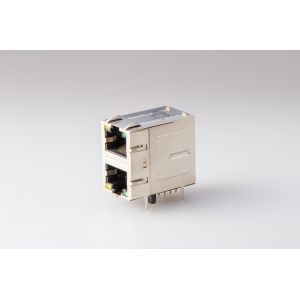 RJ45 Connector Jack RJ 2P Filter With LED And Shield RMA-065BC-20F6-YG