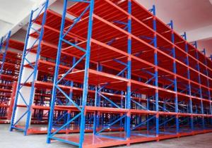 China Cold Rolled Steel Warehouse Storage Shelves Adjustable Layer factory