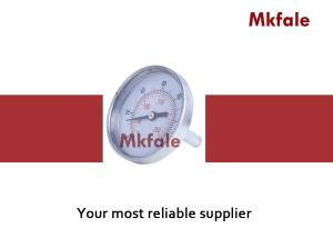 China Heating / Plumbing Liquid Pressure Gauge Aluminum Bimetallic Thermometer factory