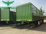Green Fence Semi Trailer 40000kgs Shipping Container Semi Trailer