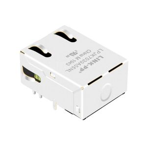 LPJK7039A55NL 100/1000 Base-T Tab Up Single Port Low Profile RJ45 Jack O&G/O&G