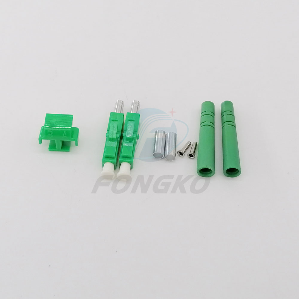 OEM Lc Fiber Optical Connector Kit Single Mode Duplex 3.0mm APC Fiber Optic Connector