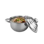 3pcs stainless steel cookware set 16cm 18cm 20cm pot for kitchen