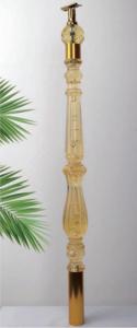 China Luxury Clear Crystal Acrylic Handrail Pillars Acrylic Staircase Railing factory