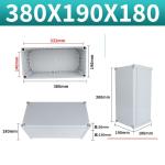 ABS Material Large Watertight Plastic Enclosure Box 380*190*180mm Wiring