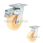 Super Heavy Duty Casters 6 Inch Nylon Wheels With Total Brake Device