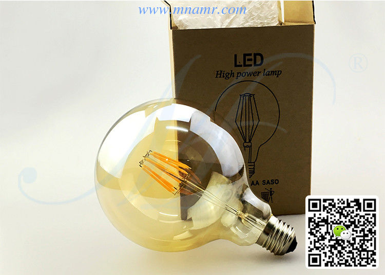 Good Quality Led Edison Bulb G125 Clear Amber Glass Dimmable 6w 8w 12w Vintage Filament Bulb