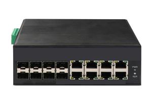 China Industrial Managed SFP Fiber Switch With Full Gigabit 8 POE Ethernet And 8 SFP Ports factory