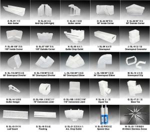 China K type pvc rain gutter factory