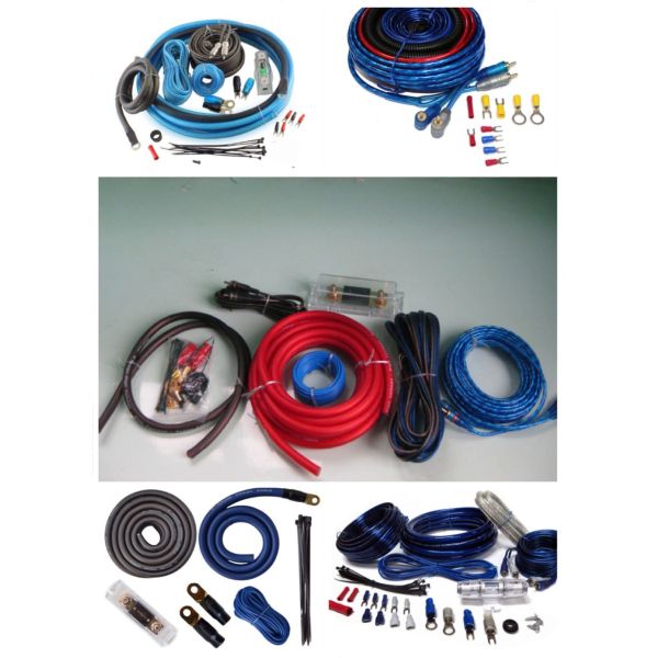 Optimize Your Sound 4gauge Car Audio Wiring Kit with Gold Connector and Customized Outer Diameter
