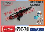 High Quality Diesel Fuel Injector 095000-0801 6156113100 6156-11-3100 For