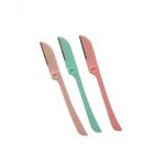 Lady Use Hair Shaving Razor Stainless Steel Rounded Tip Eyebrow Shaver
