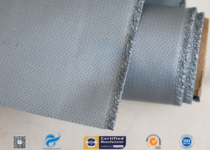 580g/m2 0.55mm Silicone Coated Fiberglass Fabric For Thermal Insulation Jacket