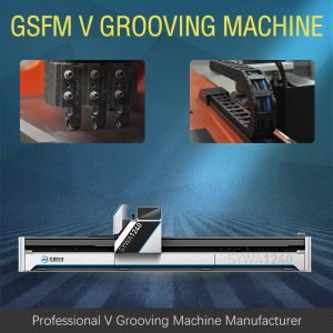 Horizontal CNC V Cutting Machine V Groover Machine For Metal Curtain Wall Panels