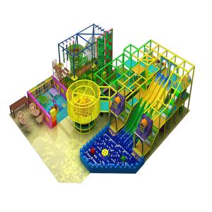 China Fireproof Kids Indoor Playground Equipment With Rock Climbing Wall factory