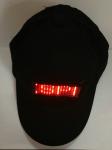 Scrolling LED message display cap