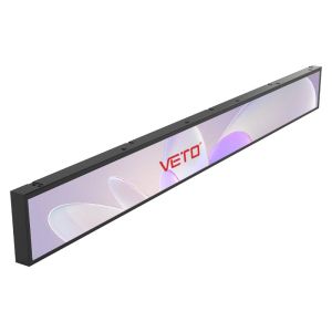 VETO 23.1 Inch Custom Size Indoor Stretched Bar LCD Panel Android Shelf Edge