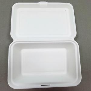 China 9x6 Inch(715ml) Sugarcane Clamshell Biodegradable Bento Lunch Box-Eco Friendly, Natural, Bagasse Food Container factory