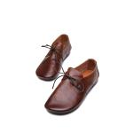 S104 Women's shoes autumn 2020 new leather fashion women's shoes convenient lace