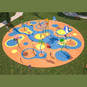 China Water Park Kids Swimming Pool Water Sprinkler Pad Water Splash Pad Set for Kids factory