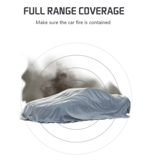 High Silica White JAT-303 Fire Fighting Blanket 0.6 Thickness Fiberglass Vehicle Fire Blanket Welding High Visibility Protection