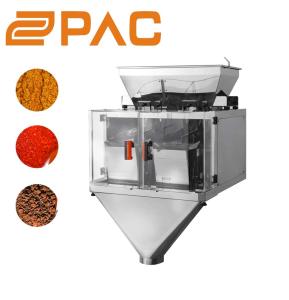 China 2 head Linear Weigher for rice/sugar/seed/salt/coffee and season Powder factory