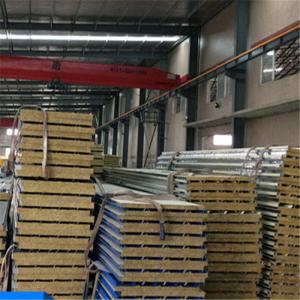 China 960mm fireproof rock wool sandwich panel construction materials in maldives factory