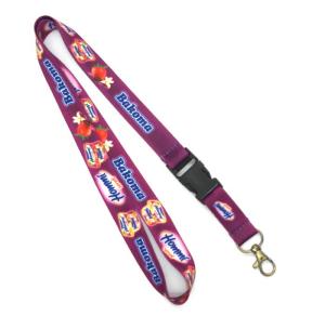 China Metal String Clip Games Heat Transfer Lanyards For Id Badges / Pocket Knife factory