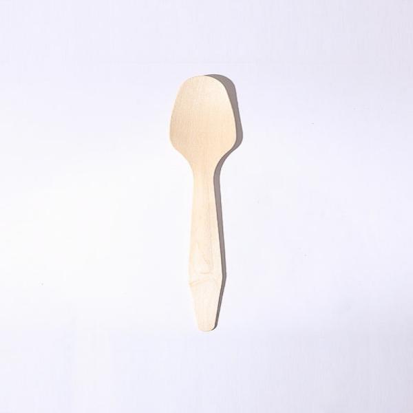 185mm disposable 100% natural material reinforced wooden coffee catering spoon