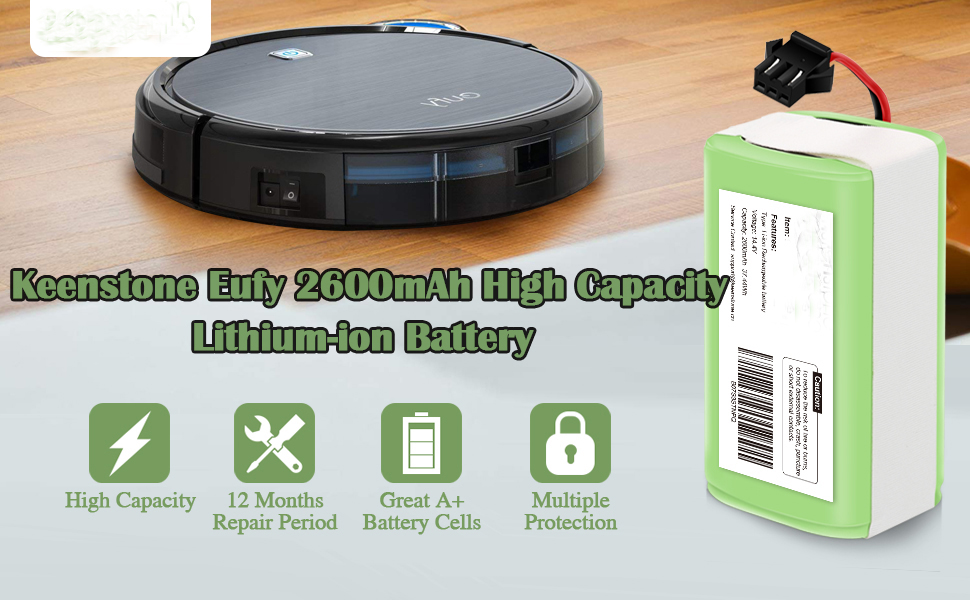 14.4V 2600mAh Li Ion Battery 15C A800 Rechargeable Replacement Battery