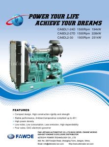 China 176KW-251KW 6DL Series of FAW Diesel Engine factory