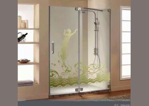 China Bathroom Digital UV Printing On Glass , 6~12mm Printing Art On Glass factory