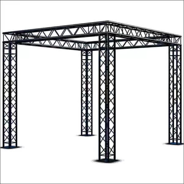 Portable Black Aluminum Spigot Truss Fast Assembly DJ Lighting Truss System For Outdoor Events