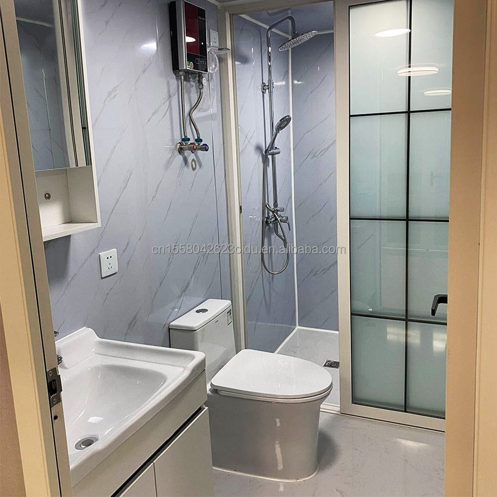 Intelligent Modular Prefabricated Tiny House Customized Color Flat Pack Wooden Houses with Galvanized Steel Square Tubes