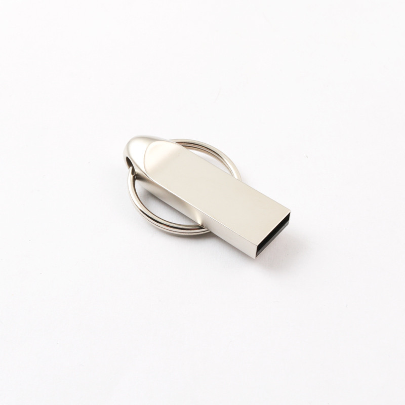 Silver Matt Body Metal USB Pen Drive 2.0 64GB 128GB 20MB/S Custom Laser Logo