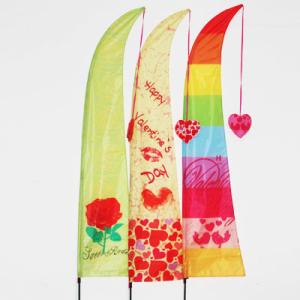 China Spring Seasonal Garden Flag Valentine Hearts factory
