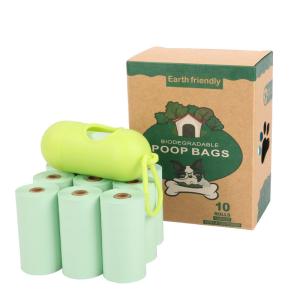 China 100% Compostable Plastic Free Biodegradable Dog Poop Bags With Dispenser factory