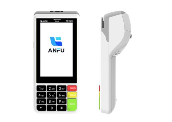 Android 13 4.0 inch LCD QR code scanner card reader payment credit card pos