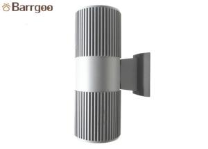 China Cylinder Dual Heads LED Outdoor Wall Lights 2x9W IP65 For Garden Lighting factory